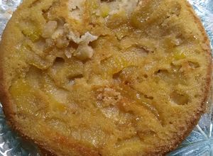Una foto de Torta de manzanas en olla triple fondo