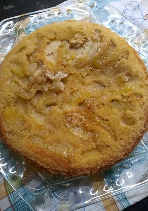 Una foto de Torta de manzanas en olla triple fondo