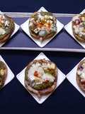 Garlic Bread Pizza with Sarso Saag