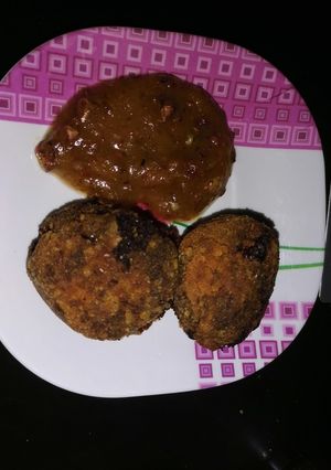 Una foto de Croquetas de chapulines con mayonesa de chapulin