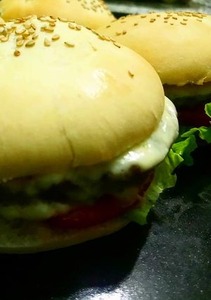 Una foto de Pan de hamburguesa casero