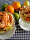 Cóctel de marisco con aguacate y manzana