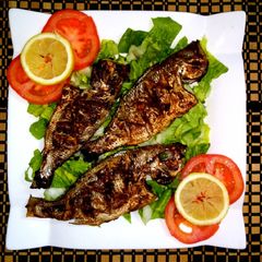 A picture of Baked fish.