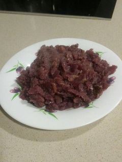 Una foto de Lombarda con ajo, manzana y pasas