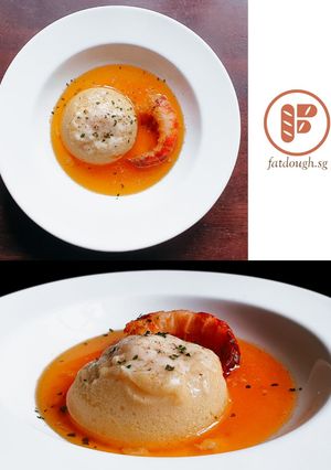 A picture of Feast of Seven Fishes V - Halibut Dumplings.