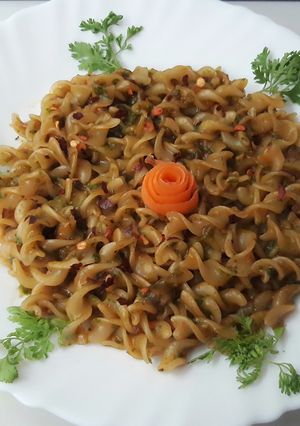 A picture of Coriander Pasta.