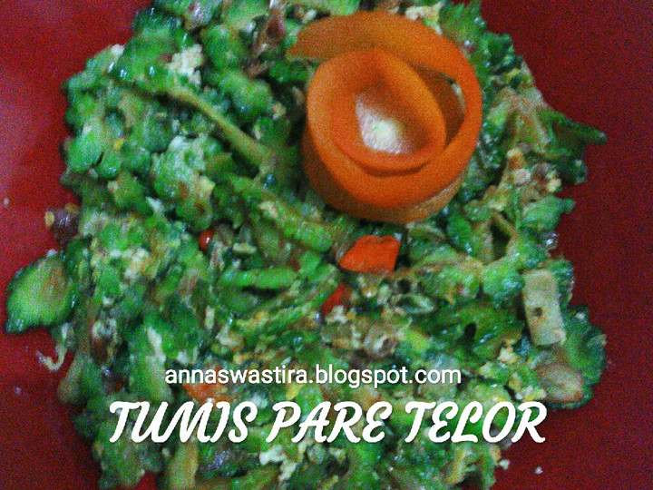 Yuk intip, Bagaimana cara buat 38. Tumis Pare Telor dijamin lezat