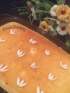 صورة لوصفة بسبوسه بالقشطه والطعم يجنن