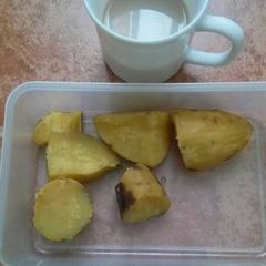 Boiled sweet potatoes A picture of Boiled sweet potatoes.