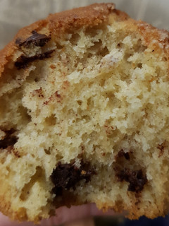A picture of Banana chocolate chip muffins.