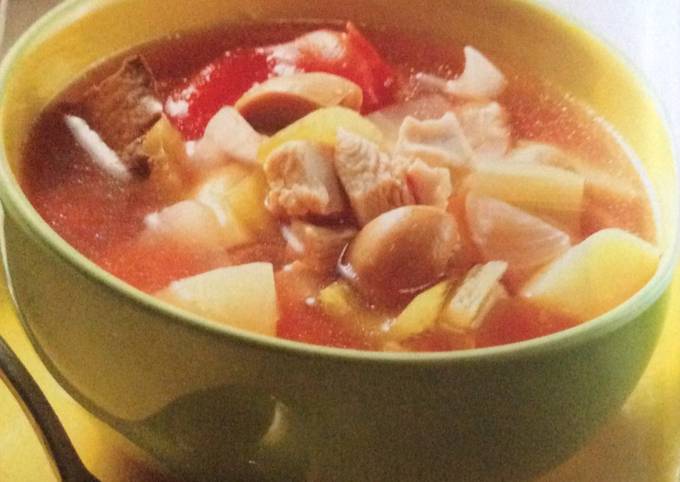 Recipe of Super Quick Homemade Tomato chicken soup