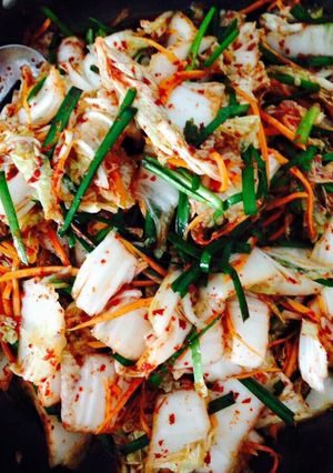 Hình của món Kim chỉ cải thảo Hàn Quốc.