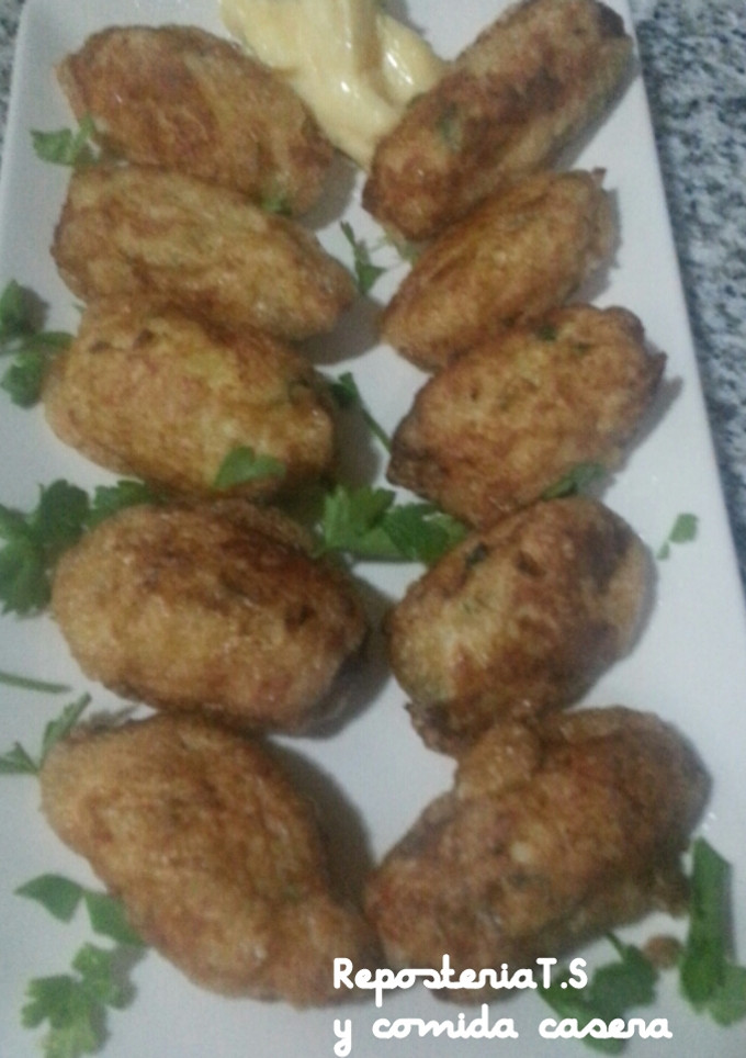 Una foto de Croquetas de bacalao
