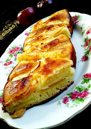 عکسی از دستور کیک سیب