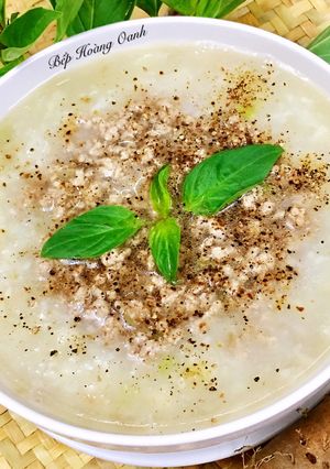 Hình của món Canh Khoai Từ Nấu Thịt Bò Bằm.