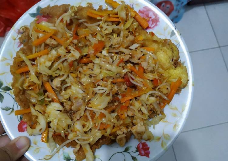 Bahan-bahan Fuyunghai sayuran Sederhana Untuk Jualan
