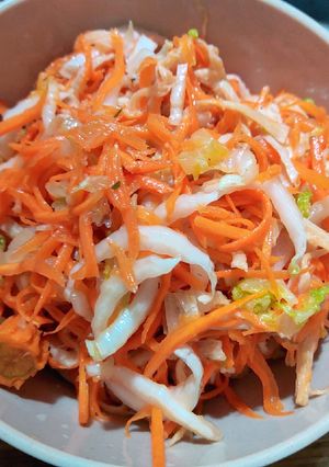 Hình của món Nộm sườn chay non.
