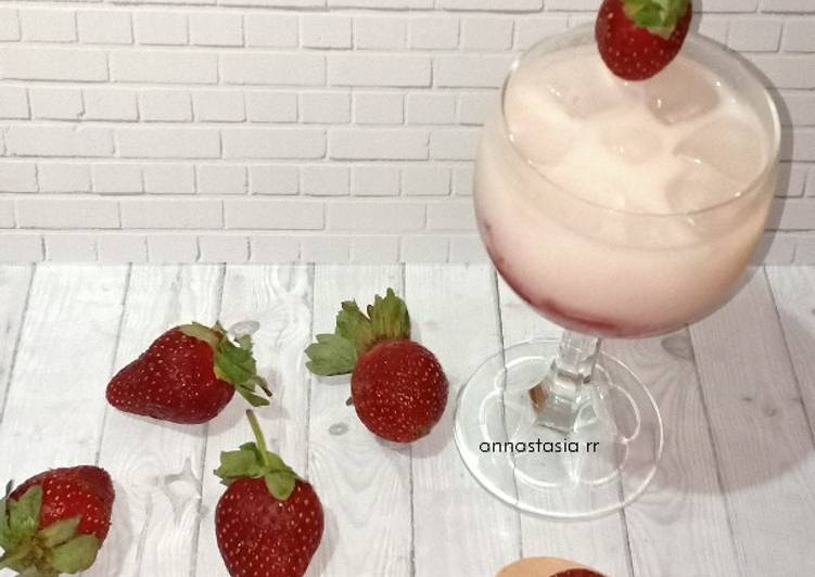 Resep Korean Strawberry Milk, Sempurna