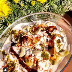 A picture of Dahi Bhalla.