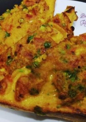 A picture of Besan bread toast.