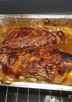 Una foto de Costillas de cerdo al horno