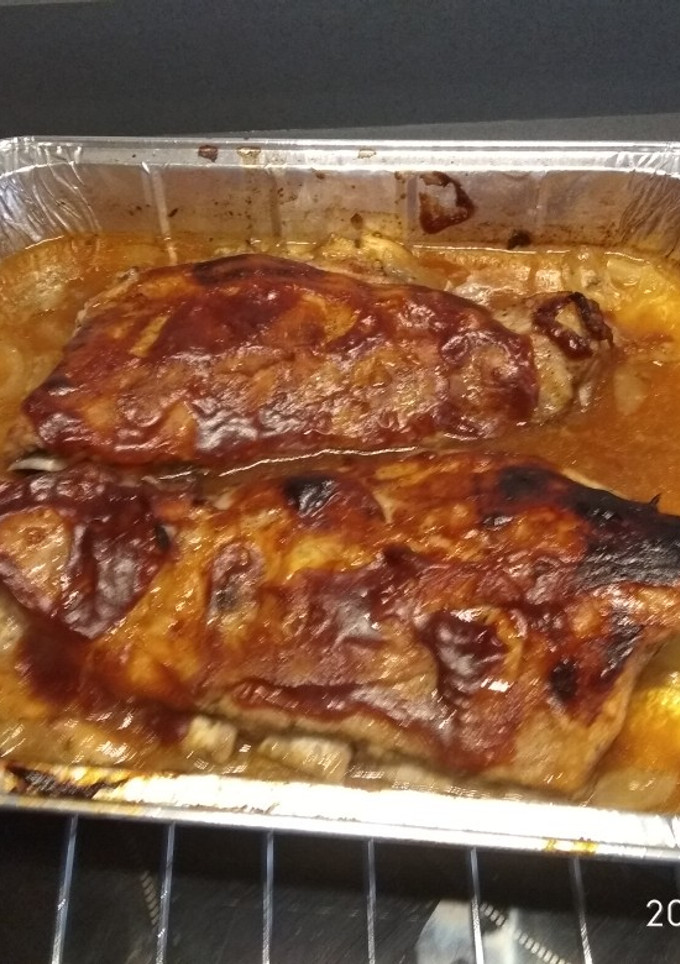 Una foto de Costillas de cerdo al horno