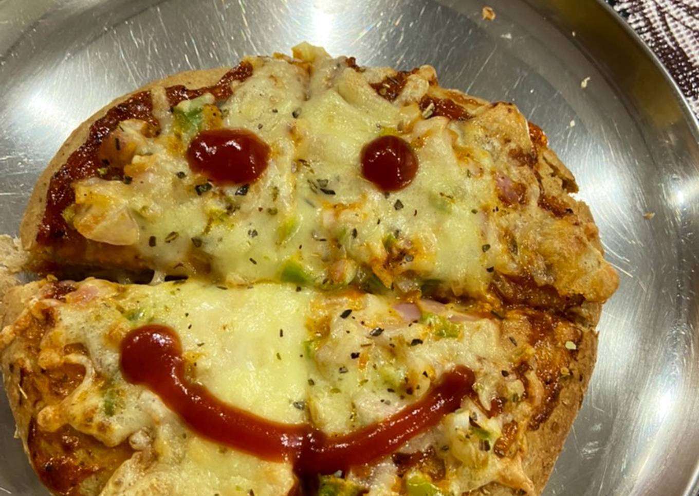 Pizza on kulcha base