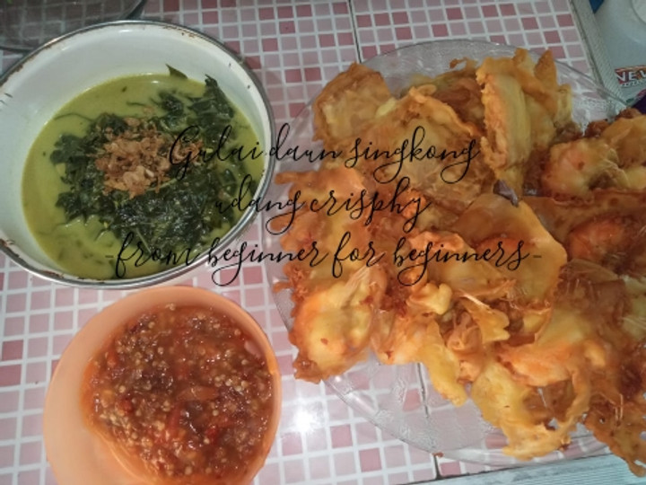 Resep Gulai Daun singkong (jangan bobor) Anti Gagal