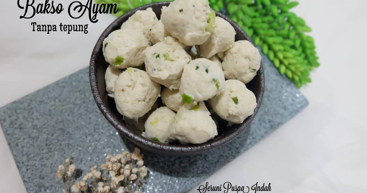 Resep Bakso Ayam Tanpa Tepung Edisi Menu Diet Oleh Seruni Puspa Indah Cookpad 7491