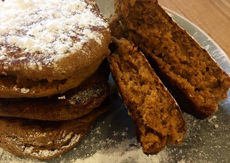 Recipe of Ultimate Sweet Spiced Buckwheat Pumpkin Pancakes