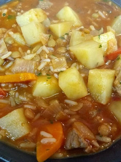 Una foto de Guiso de lentejas con arroz