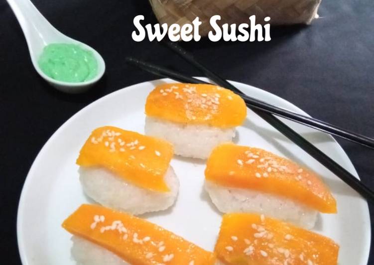 Resep Sweet Sushi - Mango Sticky Rice yang Enak Banget