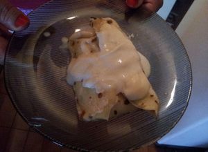 Una foto de Canelones de choclo con salsa blanca