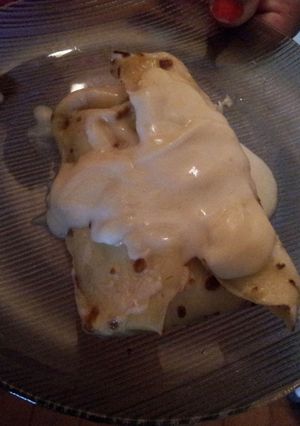 Una foto de Canelones de choclo con salsa blanca