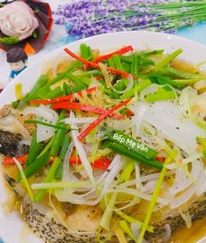 cá mú hấp hành gừng
