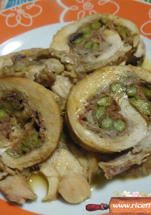 Foto di Ricetta rollè di coniglio agli asparagi