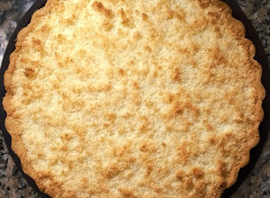 Una foto de Tarta de coco y dulce de leche