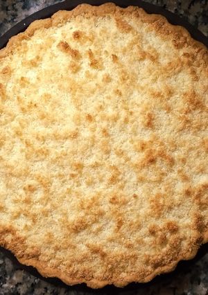 Una foto de Tarta de coco y dulce de leche