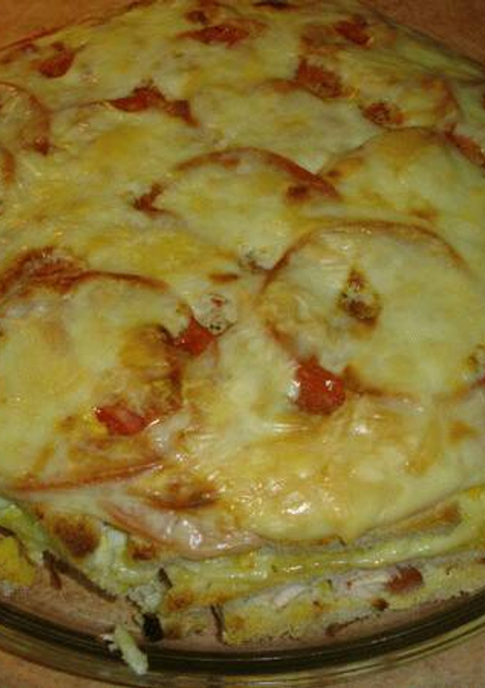 Una foto de Tarta de pan caliente