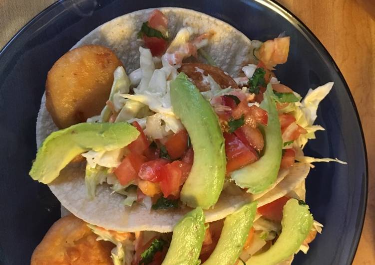 Tacos de camarón 🍤 y pescado 🐟