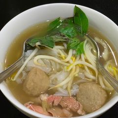 A picture of Pho (Vietnamese Beef Soup).