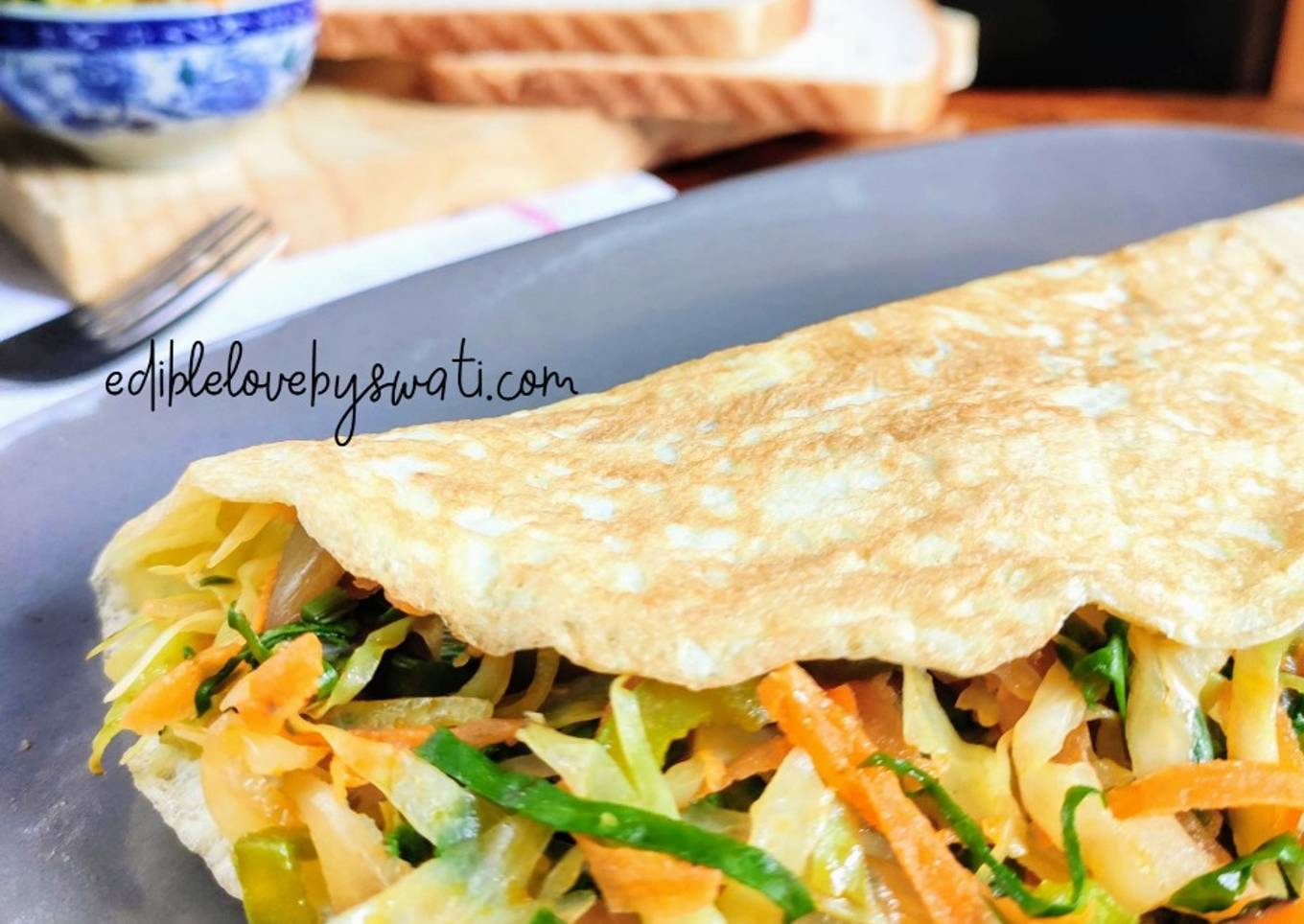 Stuffed Vege Omelette