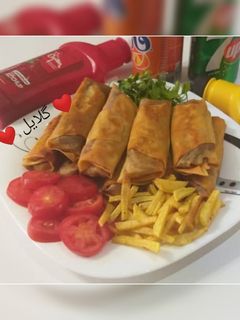 عکسی از دستور بورک گوشت و قارچ 😋