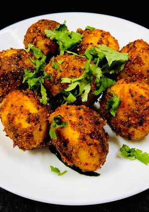 A picture of Spicy baby potatoes.
