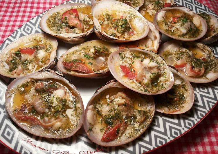 Conchas finas en salsa de siete especias libanesas