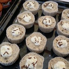 A picture of Oreo upside down mini cheesecakes.