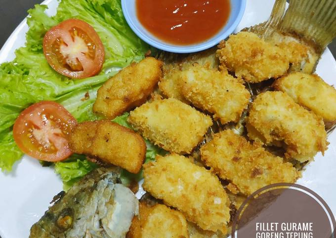 Standar Bagaimana cara membuat Fillet Gurame Goreng Tepung  nikmat