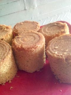 Cake na gwan gwanin alale ainihin hoton girkin