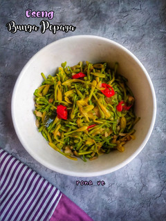 Foto resep Oseng Bunga Pepaya