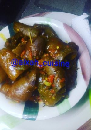 A picture of Cow head pepper soup.